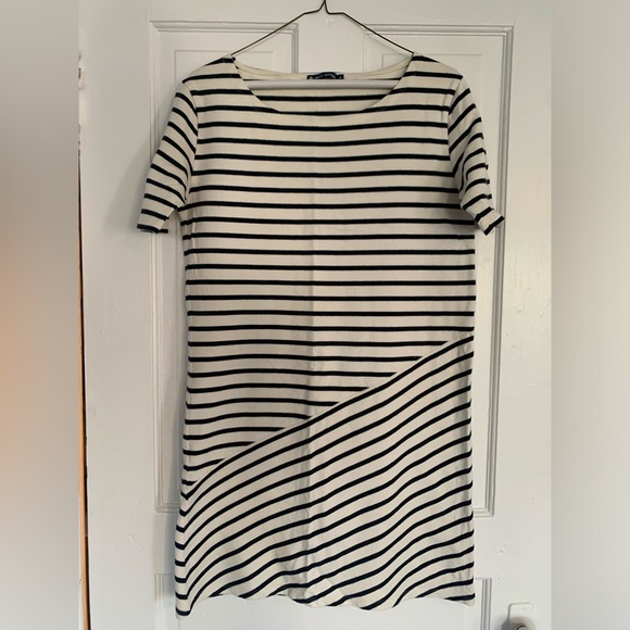 Petit Bateau Breton Stripe Shift Dress - Picture 1 of 3